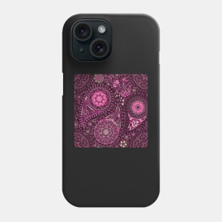 Ornate Pink Paisley Phone Case