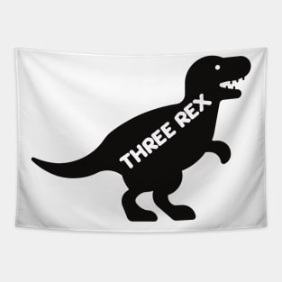 ThreeRex 3rd Birthday shirt Tapestry