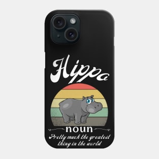 Hippo Animals Definition Phone Case