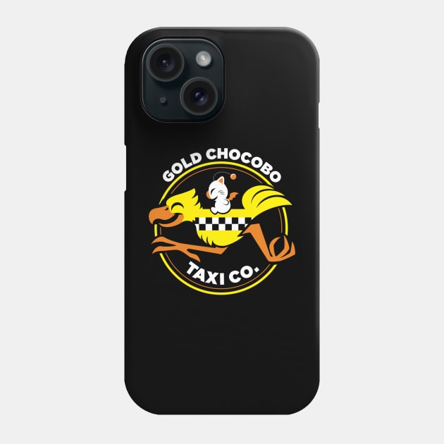 Gold-Chocobo Taxi Co Phone Case by LindemannAlexander