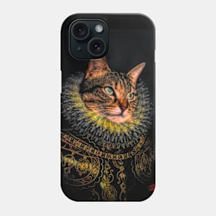 Cat pet classic royal oil painting Phone Case