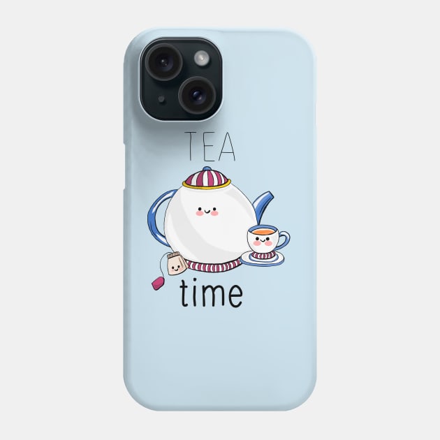 Cute Food - Tea Time Phone Case by ThaisMelo