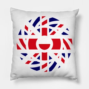 British Polish Multinational Patriot Flag Series Pillow