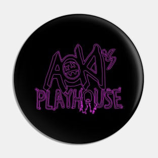 AOKI PLAYHOUSE - EDM rare edition pink neon Pin