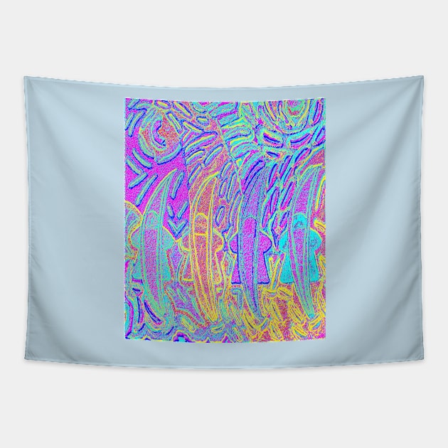 Starry Nights Over MeepNana Festival (GlassedUP5s) Tapestry by Zenanigans