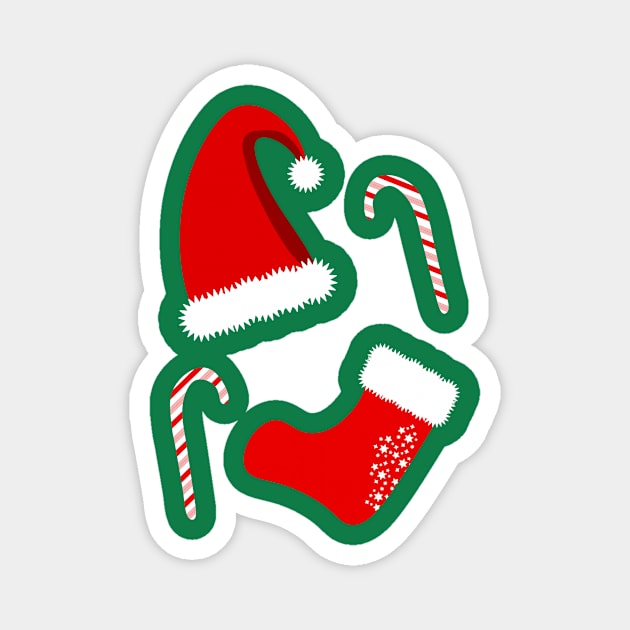 Christmas Pattern Magnet by PH-Design