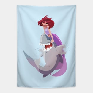 Mermaid & Shark Tapestry