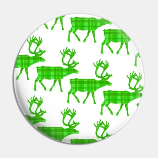 GREEN Plaid Reindeer Ugly Holiday Sweater. Pin