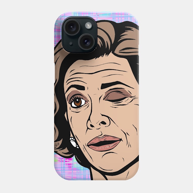 Lucille Bluth Wink Phone Case by turddemon