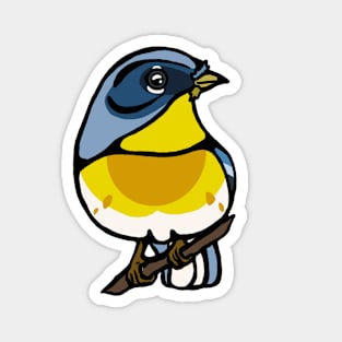 Northern Parula Warbler Graphic Magnet