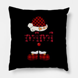 Mimi Claus Red Plaid Grandma Pillow