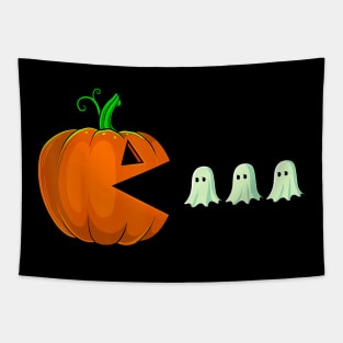 Halloween Pumpkin Funny Ghosts Boys Kids Women Men Tapestry