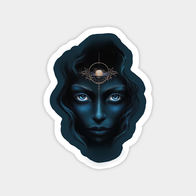 Dark Hair Angel Magnet by animegirlnft