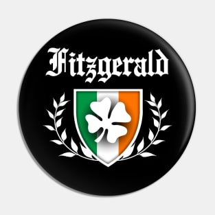 Fitzgerald Shamrock Crest Pin