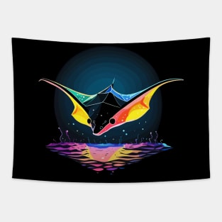 Stingray Silhoutte Tapestry