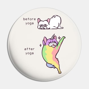 French Bulldog After Yoga Pin