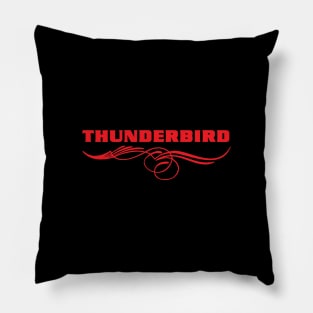 Thunderbird Emblem withSwoops Pinstripes Pillow
