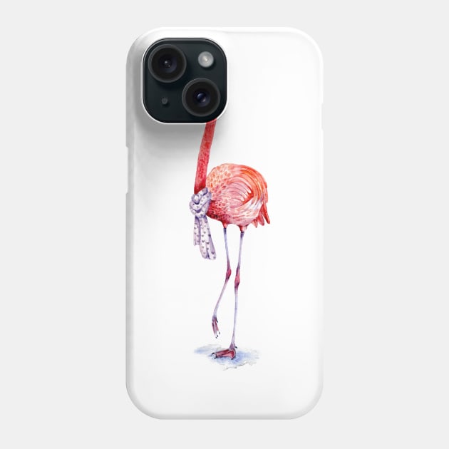 Pink Flamingo Phone Case by Goosi