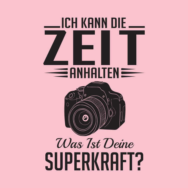 Ich kann die zeit anhalten fotograf (black) by nektarinchen