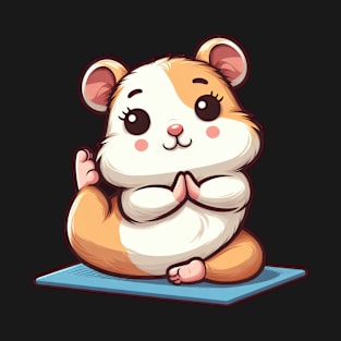 Hamster Yoga Meditation Fitness T-Shirt