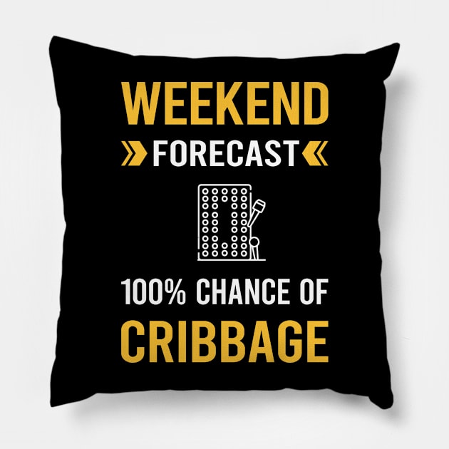 Weekend Forecast Cribbage Crib Pillow by Good Day