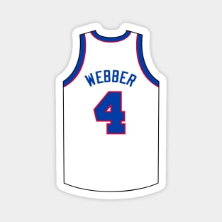 Chris Webber Washington Jersey Qiangy Magnet