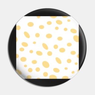 Seeing Spots yellow on white Pin