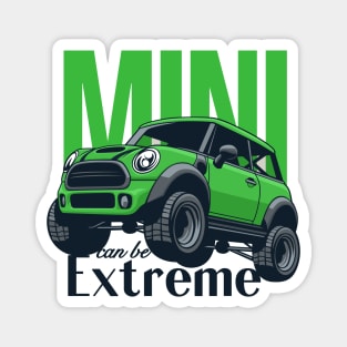 Car mini retro offroad extreme green Magnet