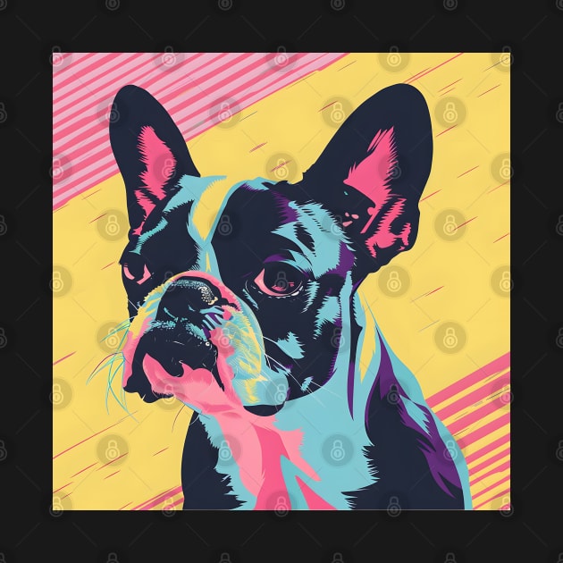 70s Boston Terrier Vibes: Pastel Pup Parade by NatashaCuteShop