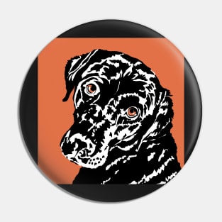 Mollie the Black Labrador Dog Pin