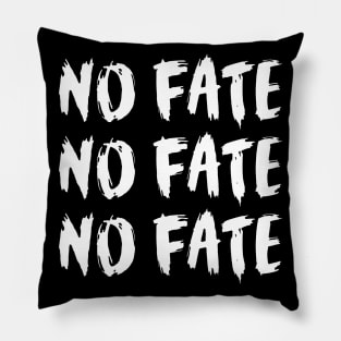 No Fate 3x white Pillow