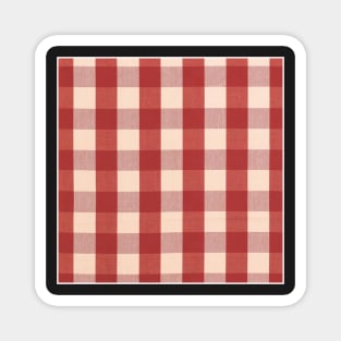 red checkered Christmas duvet cover + throw blanket + comforter Magnet