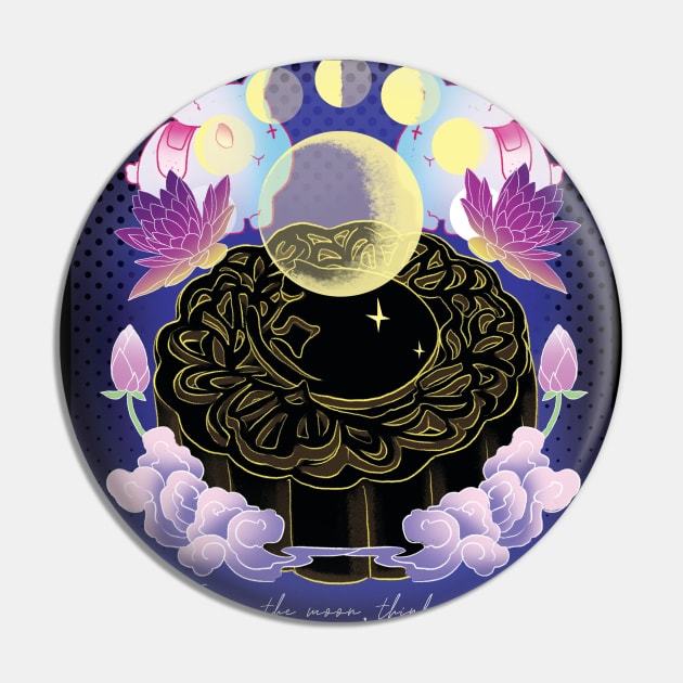 Magical Mooncake Night Pin by Vivian Loh 