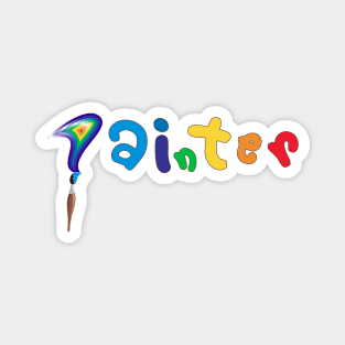 World of an Artist Painter Magnet