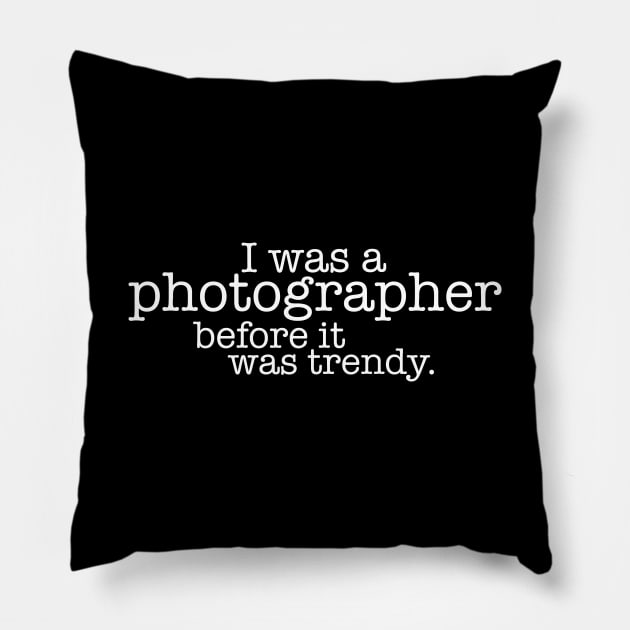 Funny Old Photographer Design Pillow by dlinca