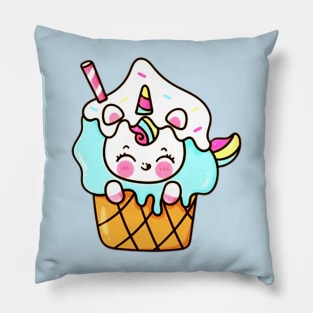 Cup Cake Unicorn Pillow