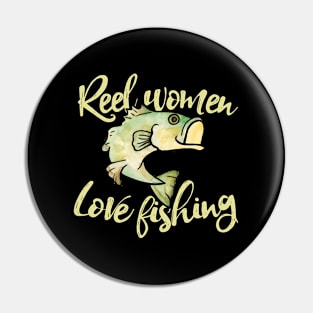 Reel Love Fishing Bass Fishing Angler Pin