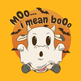 Spooky Halloween Cow T-Shirt