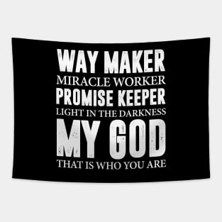 WAY MAKER MIRACLE WORKER Tapestry