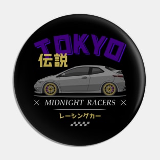 Midnight Racer Silver FN2 JDM Pin