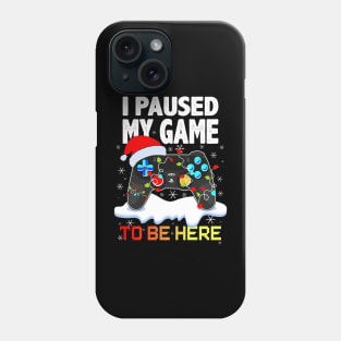 I Paused My Game To Be Here Mens Boys Funny Gamer Video Game Phone Case