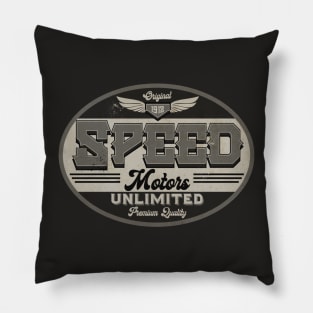 Speed Motor Oil BW Pillow