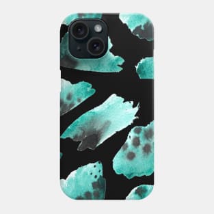 watercolor polka dots seamless pattern Phone Case