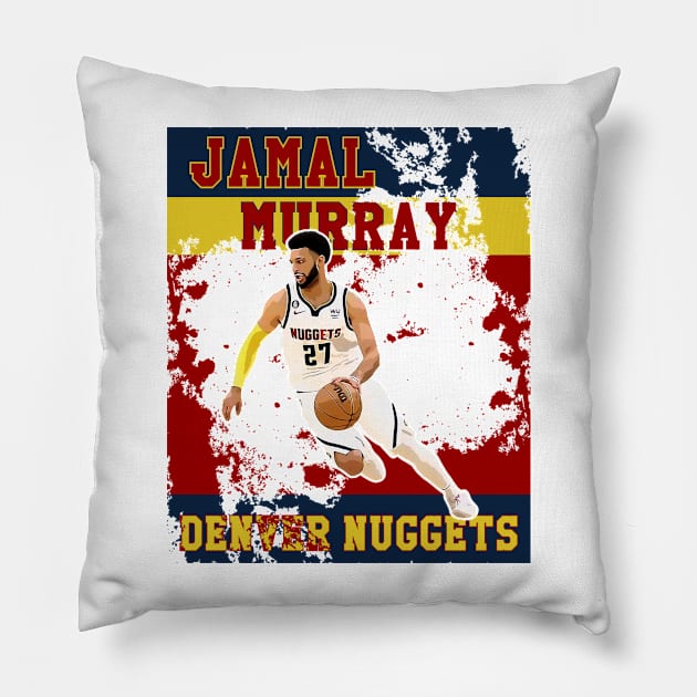 Jamal murray || denver nuggets Pillow by Aloenalone