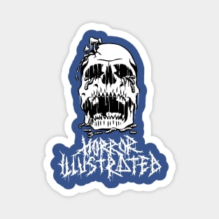 HORROR ILLUSTRATED W SKULL Magnet