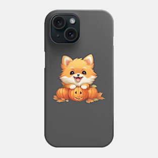 Pomeranian Halloween Pumpkin Phone Case