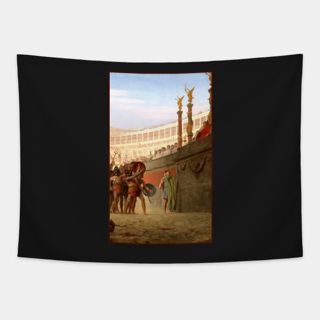 Ave Caesar by Gerome Tapestry by academic-art