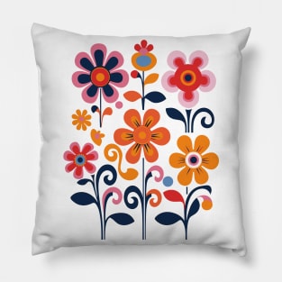 Blossom Burst Tee - Bold Abstract Flower - Trendy Women's Top Pillow