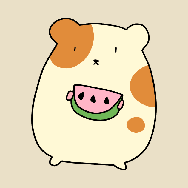 Watermelon Half Hamster by saradaboru