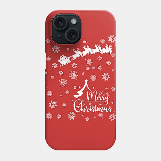 merry christmas santa gift Phone Case by Javacustoms